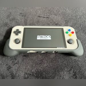 Retroid Pocket 3 Plus/RP3+, with Black Official Grip, Handheld Console Emulator